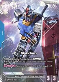 Gundam (GD01-001) (LR+) - Newtype Rising - Gundam Card Game card