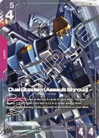 Duel Gundam (Assault Shroud) (LR+) - Newtype Rising - Gundam Card Game card