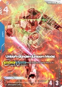 Unicorn Gundam (Unicorn Mode) (R+) - Newtype Rising - Gundam Card Game card