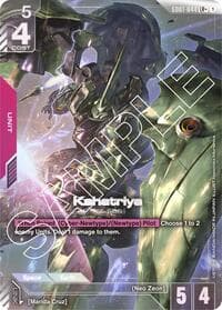 Kshatriya (GD01-044) (LR+) - Newtype Rising - Gundam Card Game card