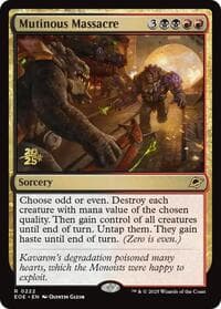 Mutinous Massacre - Prerelease Cards - Magic: The Gathering card