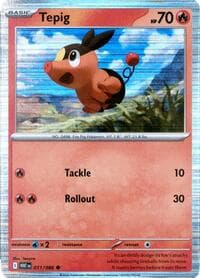 Tepig - 011/086 (Unova Poster Collection) - Miscellaneous Cards & Products - Pokemon card