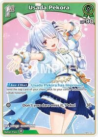 Usada Pekora (U) (hBP01-041) - Blooming Radiance - Hololive card