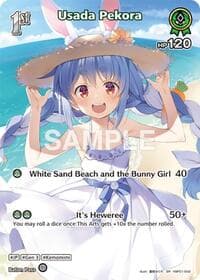 Usada Pekora (SR) (hBP01-042) - Blooming Radiance - Hololive card