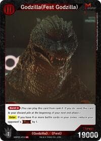 Godzilla (Fest Godzilla) (EBP01-013) - Booster Set 1: Godzilla VS. Godzilla - Godzilla Card Game card