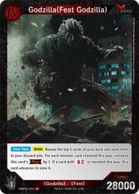 Godzilla (Fest Godzilla) (EBP01-015) - Booster Set 1: Godzilla VS. Godzilla - Godzilla Card Game card