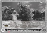 Godzilla and its son on Monster Island (EBP01-080) - Booster Set 1: Godzilla VS. Godzilla - Godzilla Card Game card