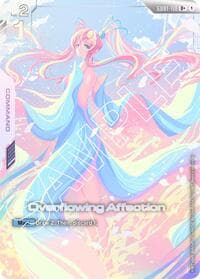 Overflowing Affection (U+) - Newtype Rising - Gundam Card Game card