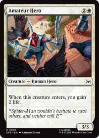 Amateur Hero - Marvel's Spider-Man: Eternal-Legal - Magic: The Gathering card