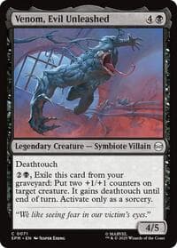 Venom, Evil Unleashed - Marvel's Spider-Man - Magic: The Gathering card