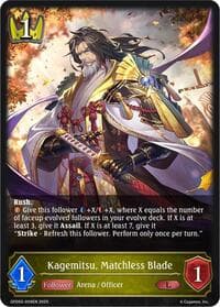 Kagemitsu, Matchless Blade - GFD02: Treacherous Ambitions - Shadowverse: Evolve card