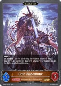 Date Masamune (Evolved) - GFD02: Treacherous Ambitions - Shadowverse: Evolve card