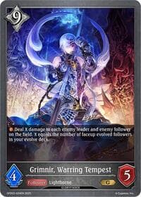 Grimnir, Warring Tempest - GFD02: Treacherous Ambitions - Shadowverse: Evolve card