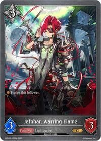 Jafnhar, Warring Flame - GFD02: Treacherous Ambitions - Shadowverse: Evolve card