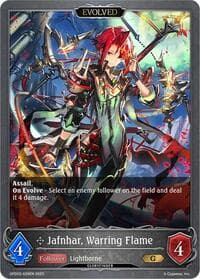 Jafnhar, Warring Flame (Evolved) - GFD02: Treacherous Ambitions - Shadowverse: Evolve card