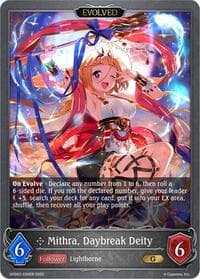 Mithra, Daybreak Deity (Evolved) - GFD02: Treacherous Ambitions - Shadowverse: Evolve card