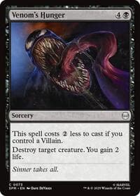 Venom's Hunger - Marvel's Spider-Man - Magic: The Gathering card