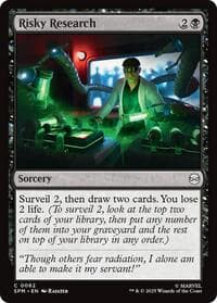 Risky Research - Marvel's Spider-Man - Magic: The Gathering card