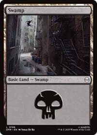 Swamp (0196) - Marvel's Spider-Man - Magic: The Gathering card