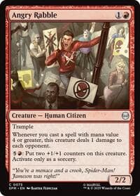 Angry Rabble - Marvel's Spider-Man - Magic: The Gathering card