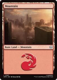 Mountain (0197) - Marvel's Spider-Man - Magic: The Gathering card