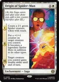 Origin of Spider-Man - Marvel's Spider-Man - Magic: The Gathering card