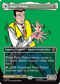Peter Parker (0232) (Borderless) - Marvel's Spider-Man - Magic: The Gathering card