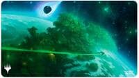 Edge of Eternities Playmat for Magic: The Gathering - Mythic Land Green - Ultra Pro Playmats - Playmats card