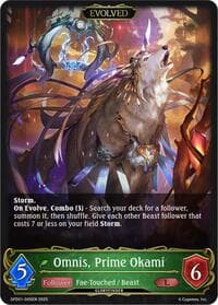 Omnis, Prime Okami (Evolved) - GFD01: Luxheart Legends - Shadowverse: Evolve card
