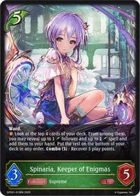 Spinaria, Keeper of Enigmas - GFD01: Luxheart Legends - Shadowverse: Evolve card