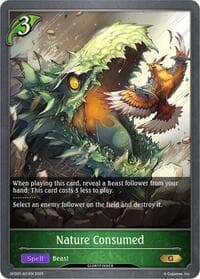 Nature Consumed - GFD01: Luxheart Legends - Shadowverse: Evolve card