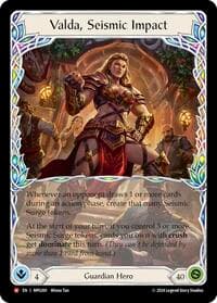 Valda, Seismic Impact - Mastery Pack Guardian - Flesh and Blood TCG card
