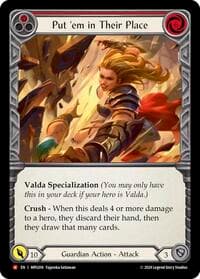 Put 'Em In Their Place - Mastery Pack Guardian - Flesh and Blood TCG card