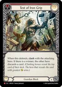 Test of Iron Grip - Mastery Pack Guardian - Flesh and Blood TCG card