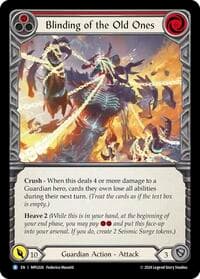 Blinding of the Old Ones - Mastery Pack Guardian - Flesh and Blood TCG card