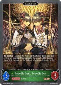Tweedle Dum, Tweedle Dee (Evolved) - GFD01: Luxheart Legends - Shadowverse: Evolve card