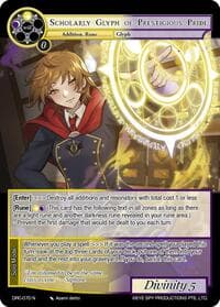 Scholarly Glyph of Prestigious Pride - Descent into the Raven's Catacombs - Force of Will card