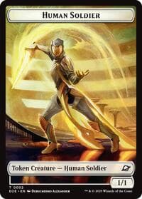 Human Soldier // Lander (0007) Doubled-Sided Token - Edge of Eternities - Magic: The Gathering card