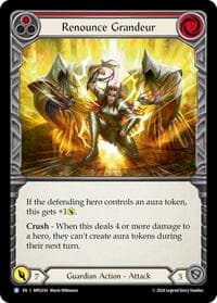 Renounce Grandeur - Mastery Pack Guardian - Flesh and Blood TCG card