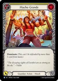 Macho Grande (Yellow) - Mastery Pack Guardian - Flesh and Blood TCG card