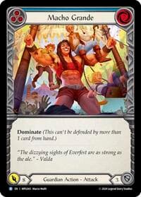 Macho Grande (Blue) - Mastery Pack Guardian - Flesh and Blood TCG card