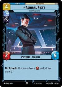 Admiral Piett - In Command Now - Intro Battle: Hoth - Star Wars: Unlimited card