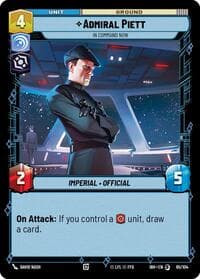 Admiral Piett - In Command Now (65/104) - Intro Battle: Hoth - Star Wars: Unlimited card