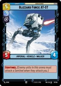 Blizzard Force AT-ST - Intro Battle: Hoth - Star Wars: Unlimited card