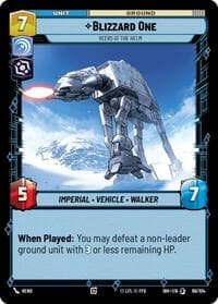 Blizzard One - Veers at the Helm - Intro Battle: Hoth - Star Wars: Unlimited card