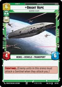Bright Hope - Narrow Escape (26/104) - Intro Battle: Hoth - Star Wars: Unlimited card