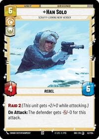 Han Solo - Scruffy-Looking Nerf Herder (42/104) - Intro Battle: Hoth - Star Wars: Unlimited card
