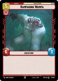 Rampaging Wampa - Intro Battle: Hoth - Star Wars: Unlimited card