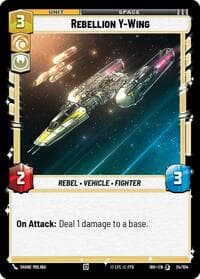Rebellion Y-Wing (24/104) - Intro Battle: Hoth - Star Wars: Unlimited card