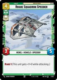Rogue Squadron Speeder - Intro Battle: Hoth - Star Wars: Unlimited card